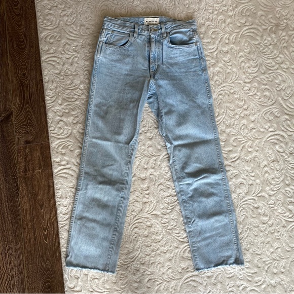 SLVRLAKE Hero Light Blue High Waisted Straight Leg Jeans - Picture 3 of 5